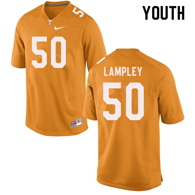 Youth #50 Jackson Lampley Tennessee Volunteers College Football Jerseys Sale-Orange - Click Image to Close